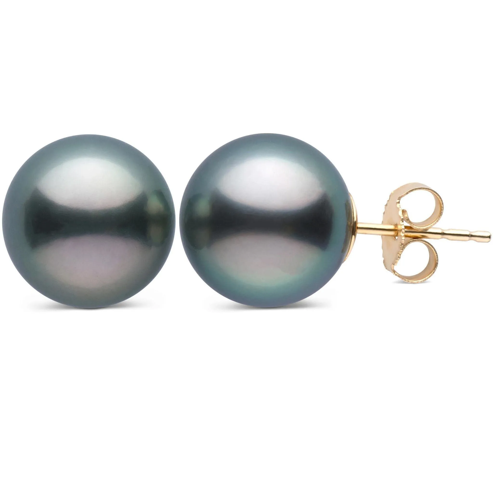 10.0-11.0 mm AAA Tahitian Pearl Stud Earrings