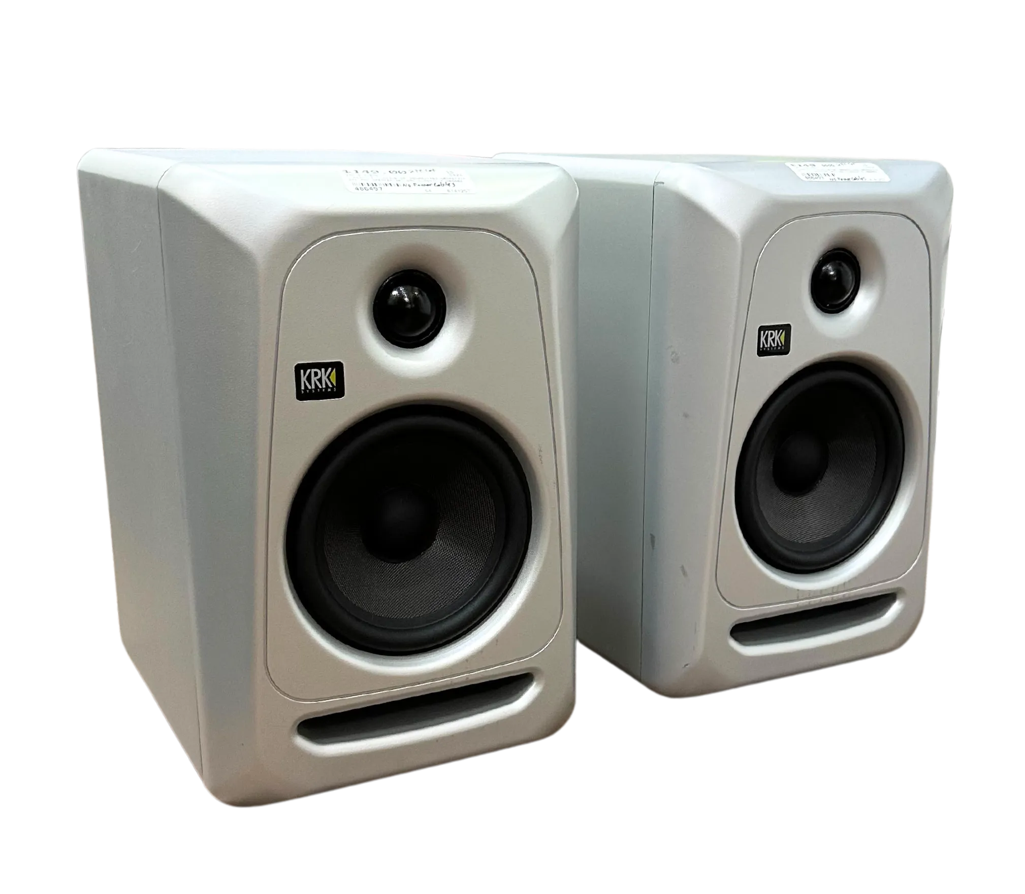 (2) KRK Classic 5 Studio Monitors Limited Edition Black & Silver