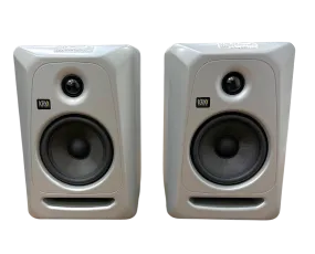 (2) KRK Classic 5 Studio Monitors Limited Edition Black & Silver