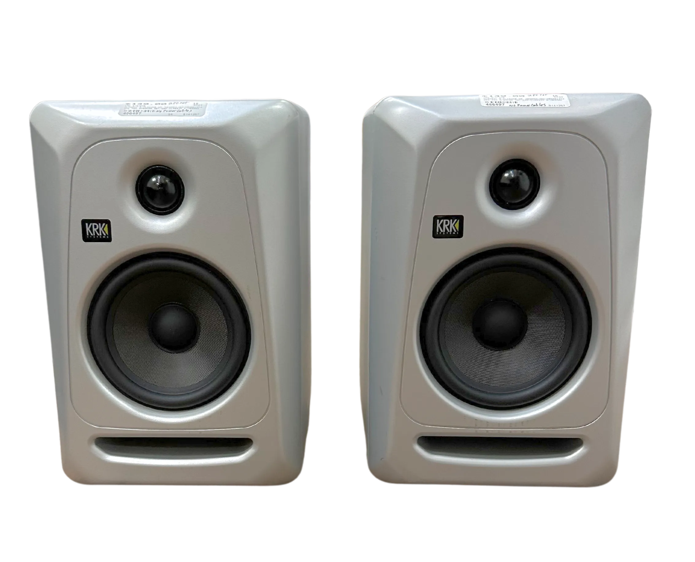 (2) KRK Classic 5 Studio Monitors Limited Edition Black & Silver