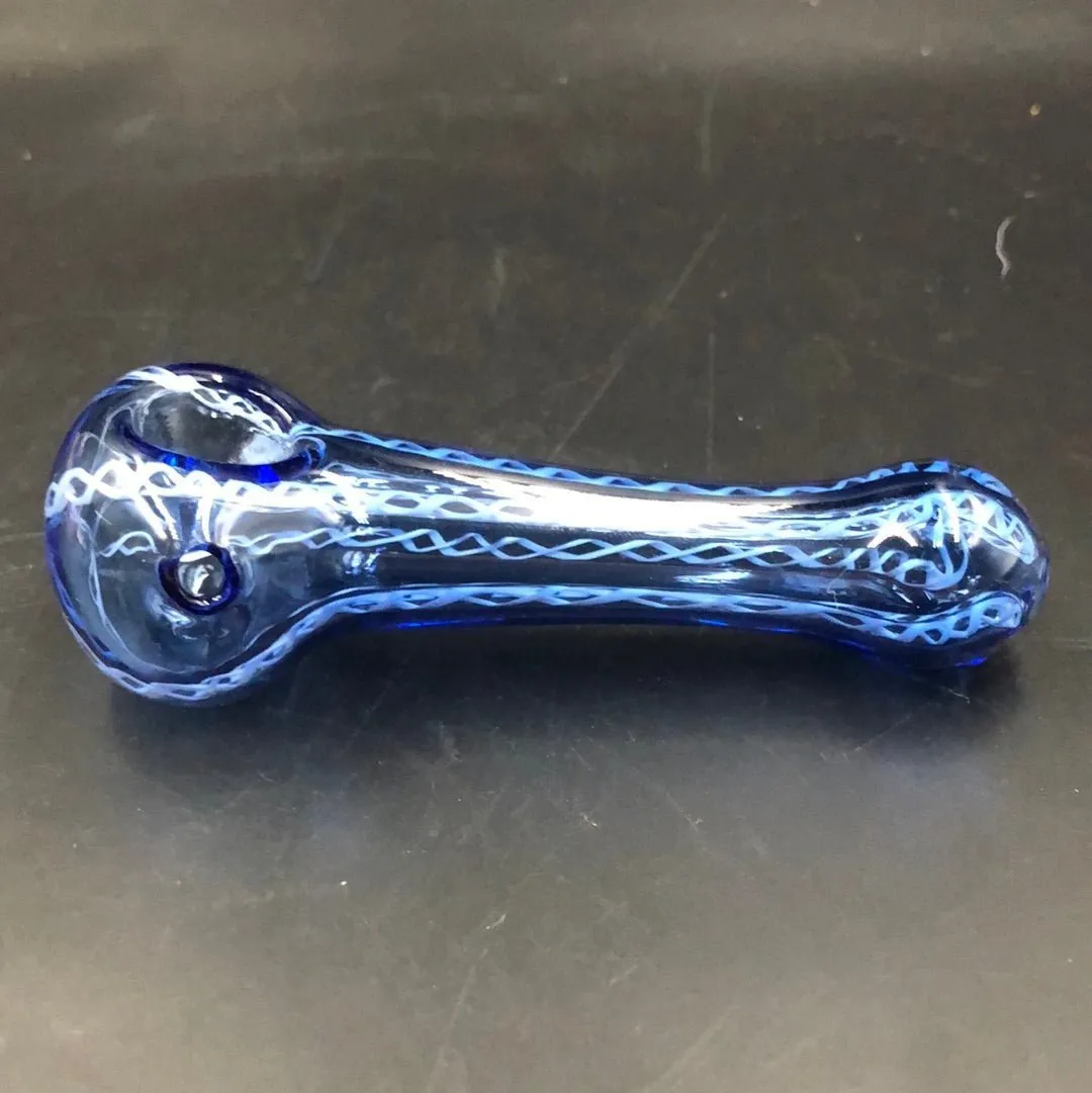 3.5 Etched Swirl Spoon Pipe