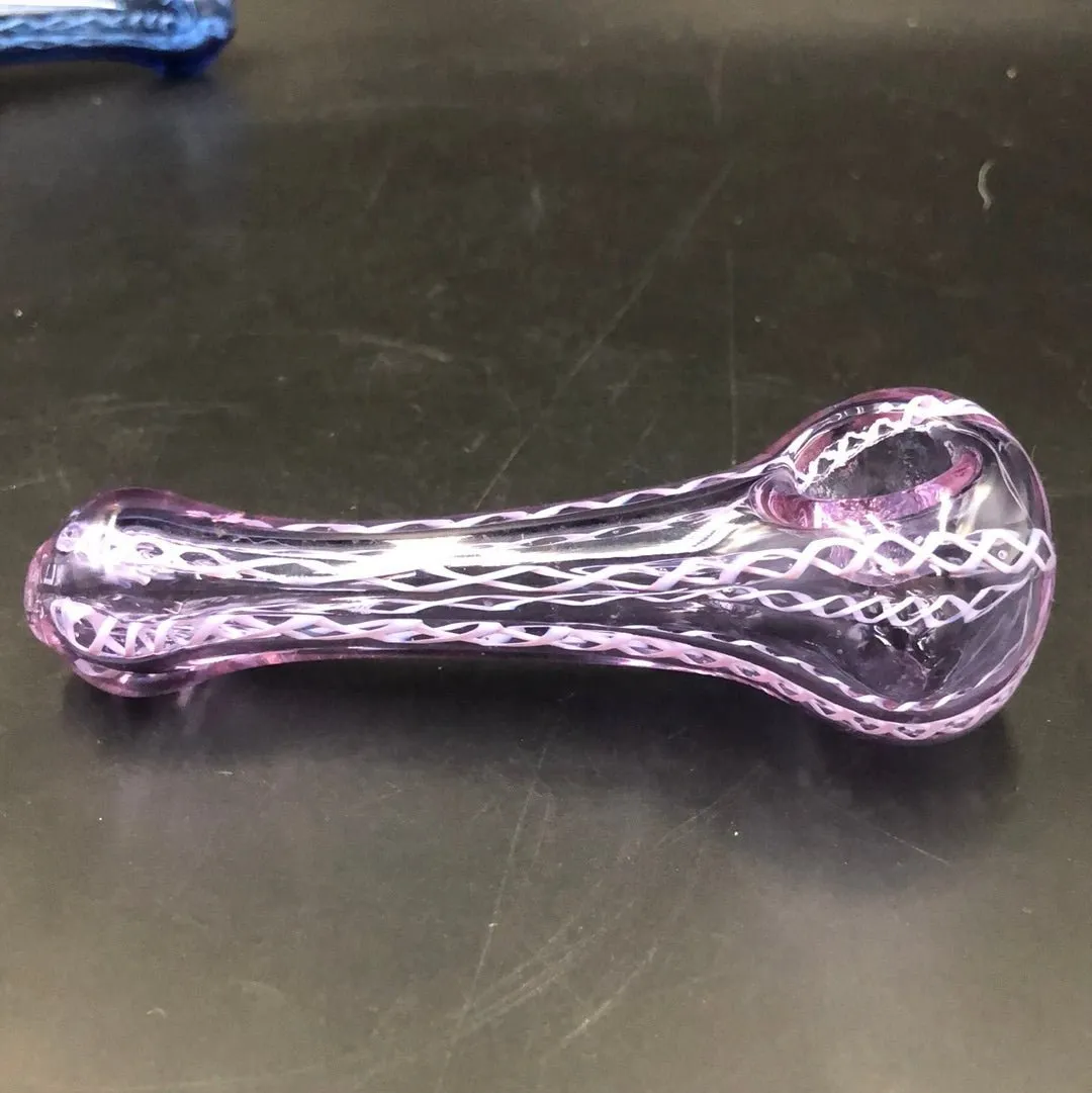 3.5 Etched Swirl Spoon Pipe