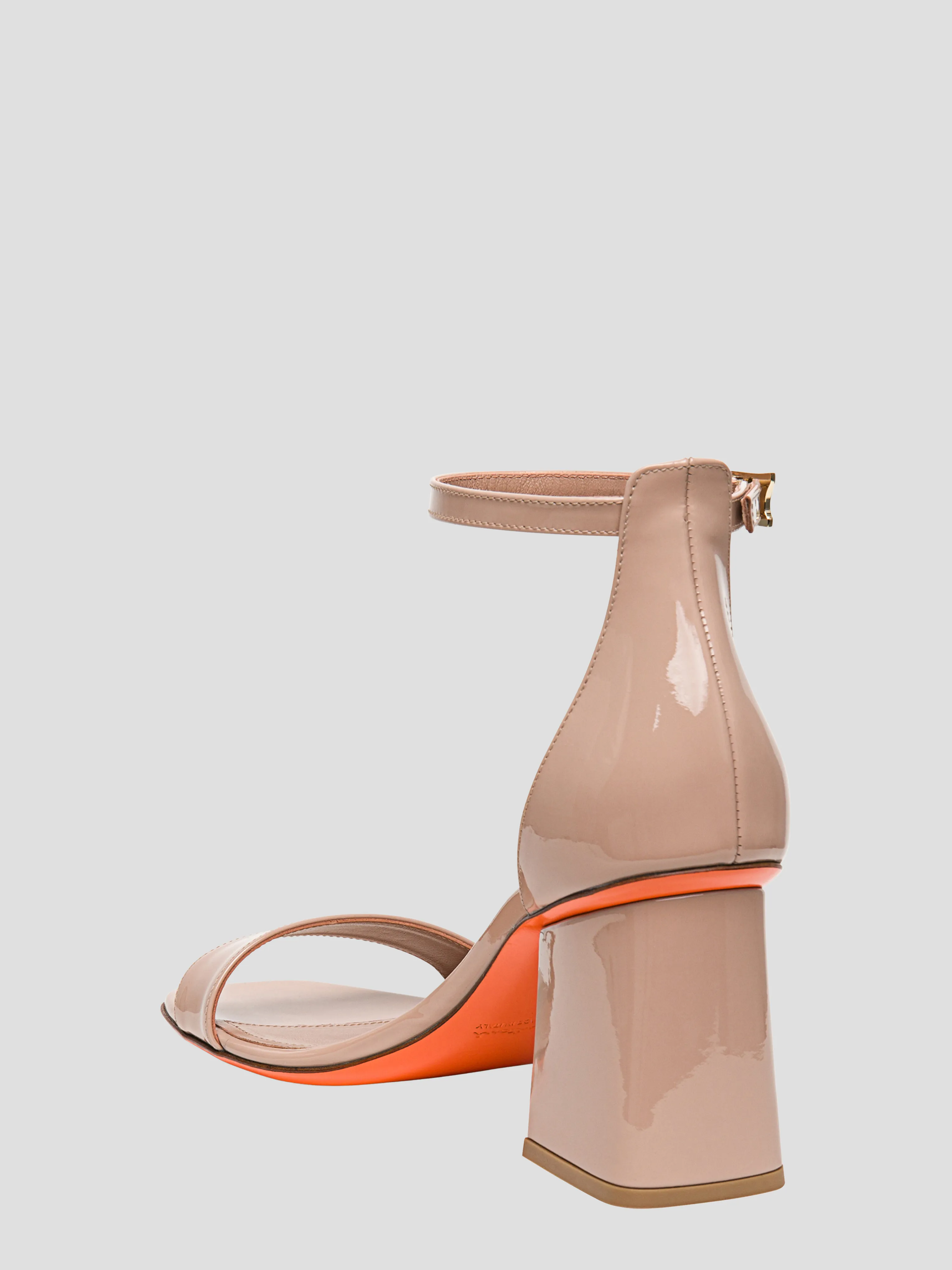 75mm Ankle Strap Patent Pump