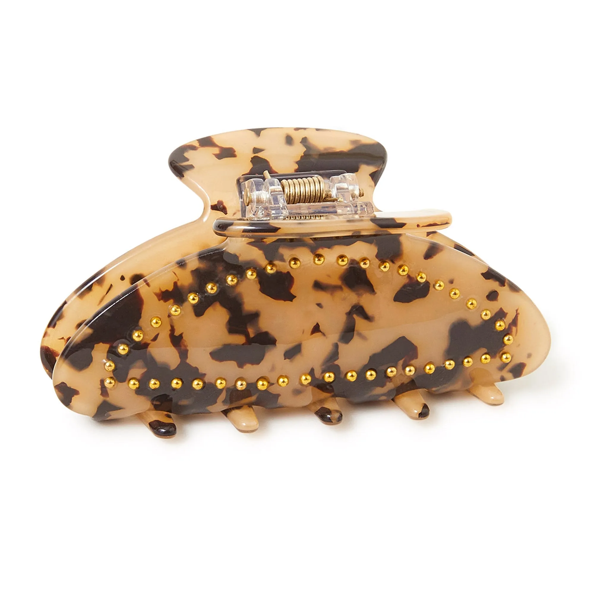 Accessorize London Studded Tortoiseshell Claw Clip