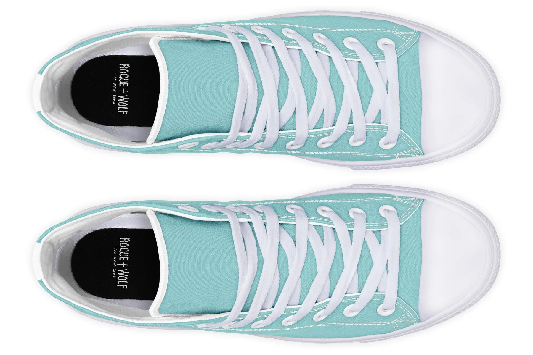 Aqua Mist High Tops - Classic Premium Canvas Shoes with Comfortable and Durable Soles