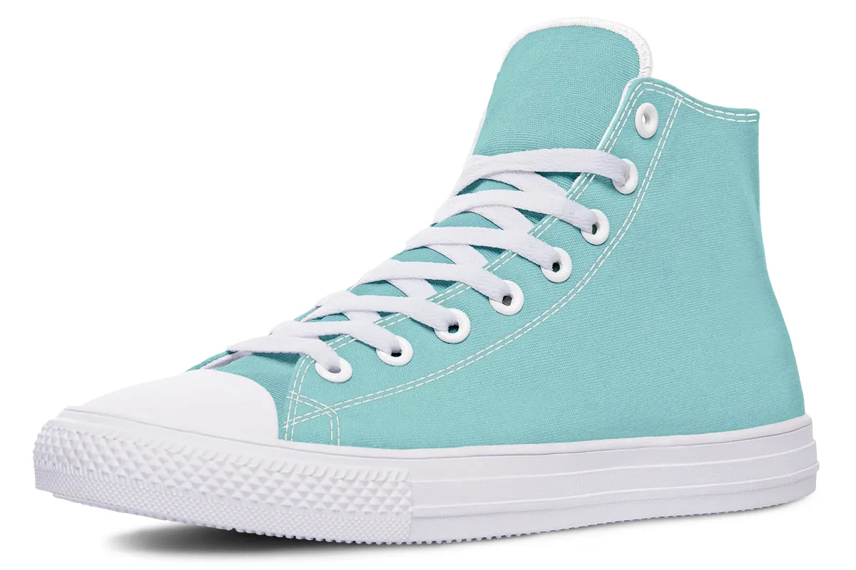 Aqua Mist High Tops - Classic Premium Canvas Shoes with Comfortable and Durable Soles