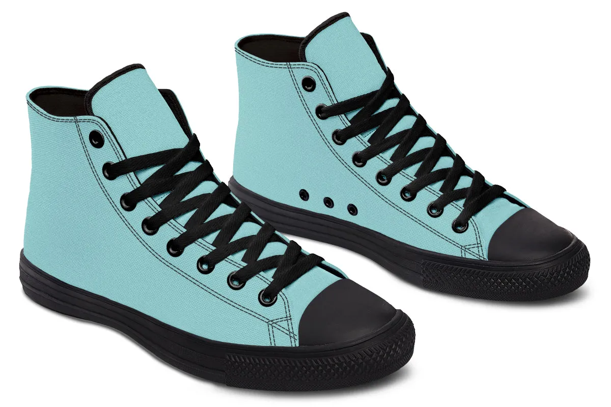 Aqua Mist High Tops - Classic Premium Canvas Shoes with Comfortable and Durable Soles