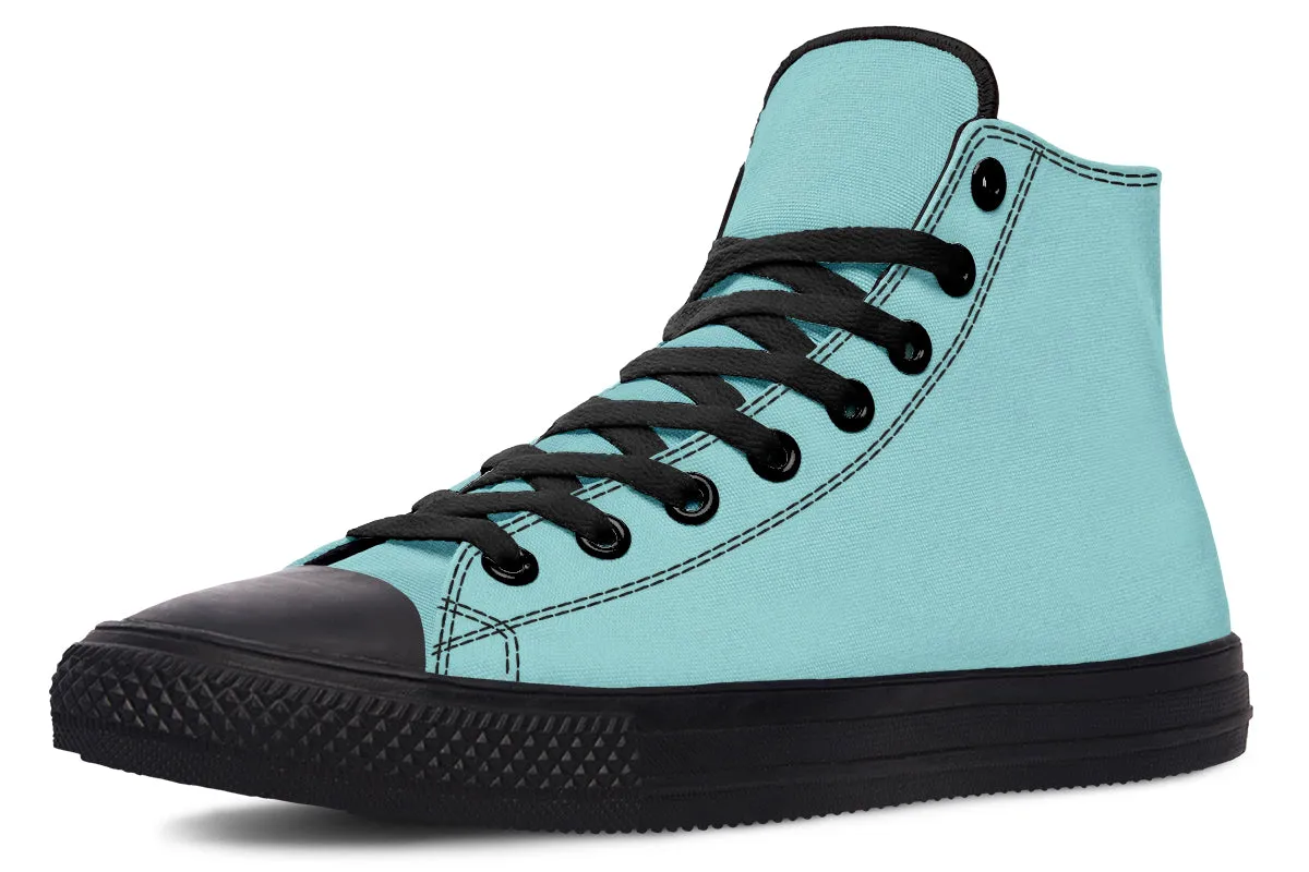 Aqua Mist High Tops - Classic Premium Canvas Shoes with Comfortable and Durable Soles