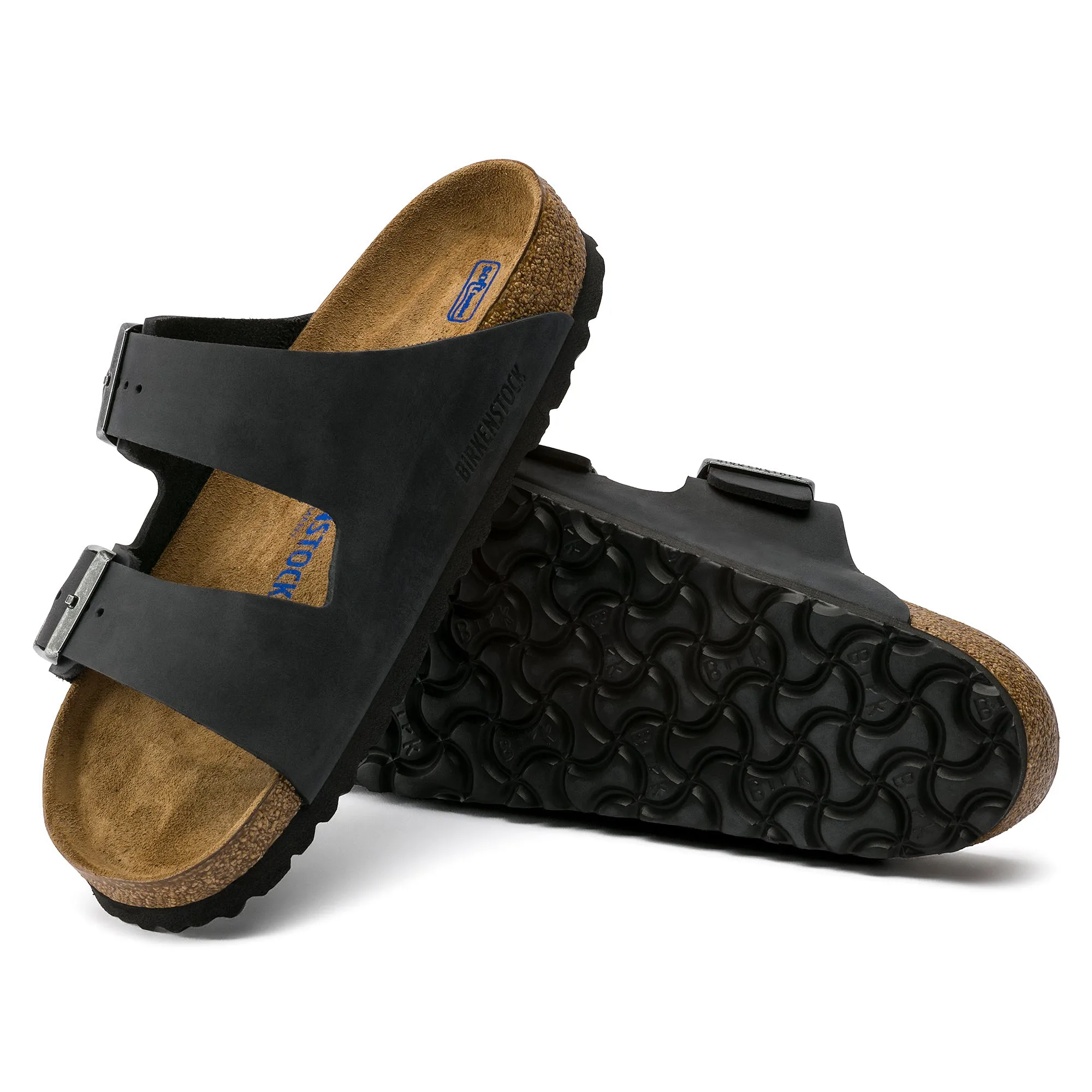 Arizona Black Oil Leather Soft Footbed