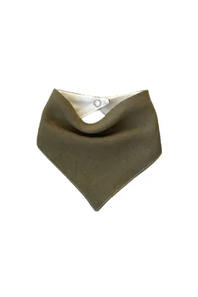 Bandana Bib Olive Linen