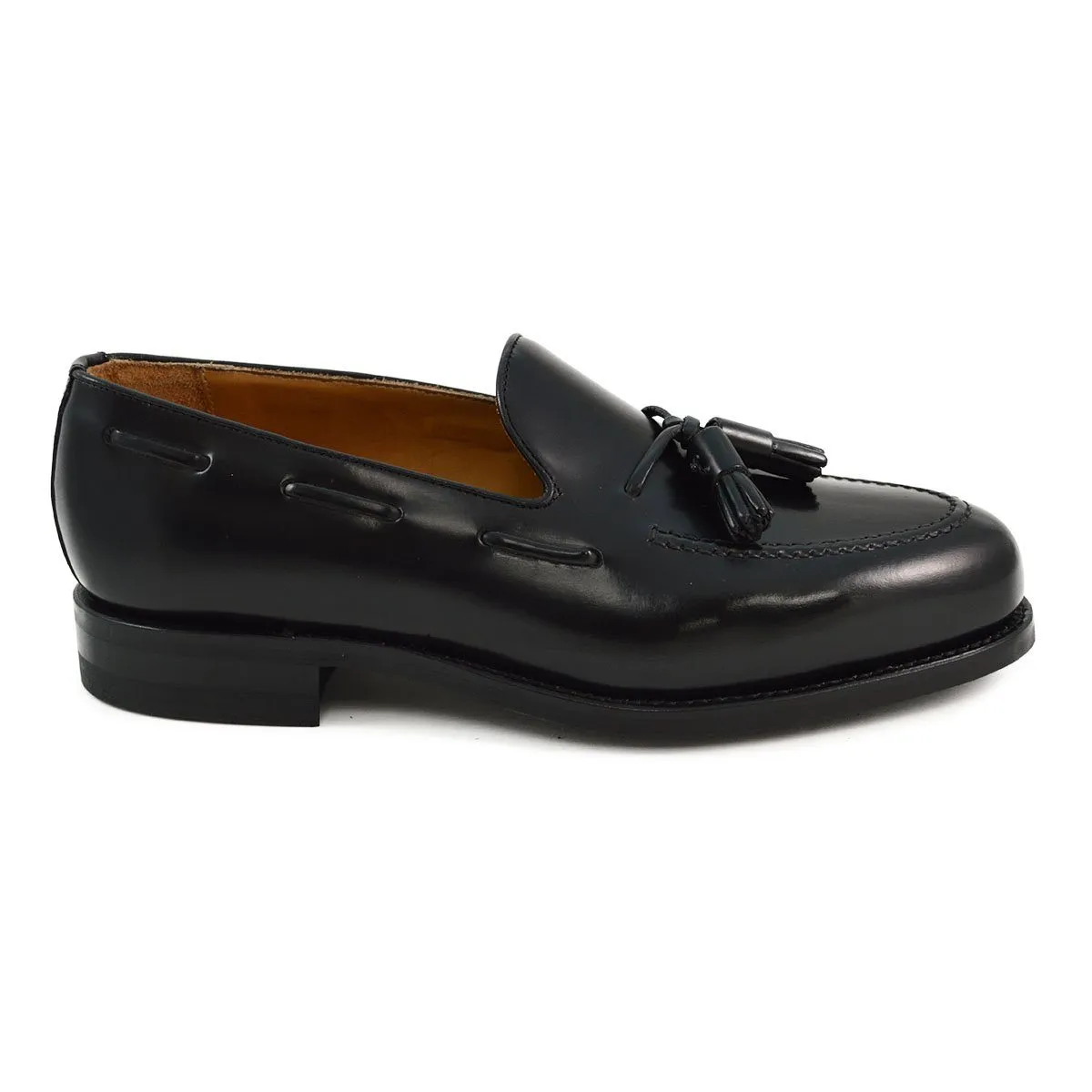 Berwick 1707 Tasselled Slip On (8491) - Black Rois Dainite