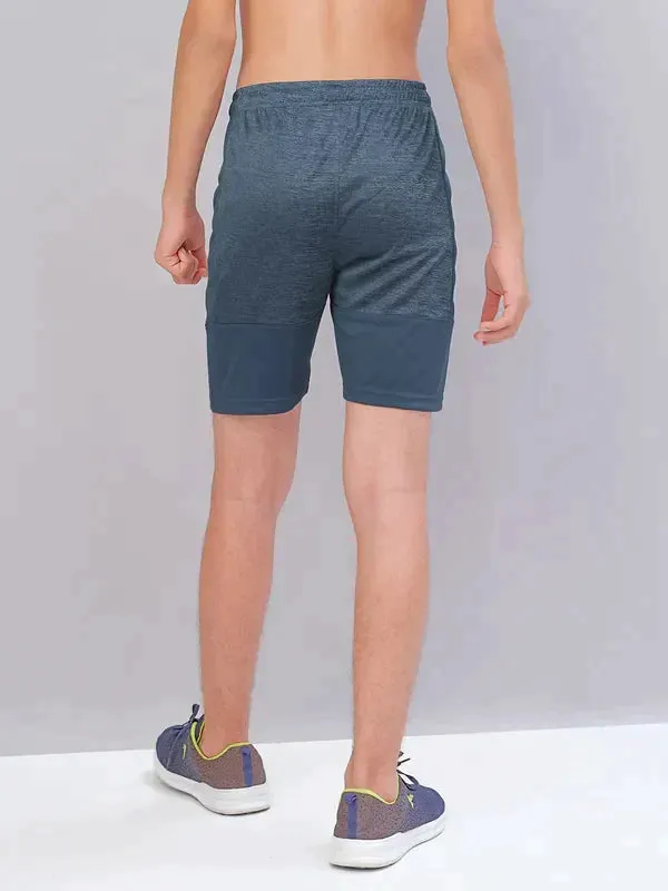 Boys Melange Slim Fit Shorts with TECHNO GUARD