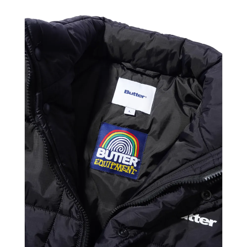 Butter Goods Grid Puffer Jacket Black