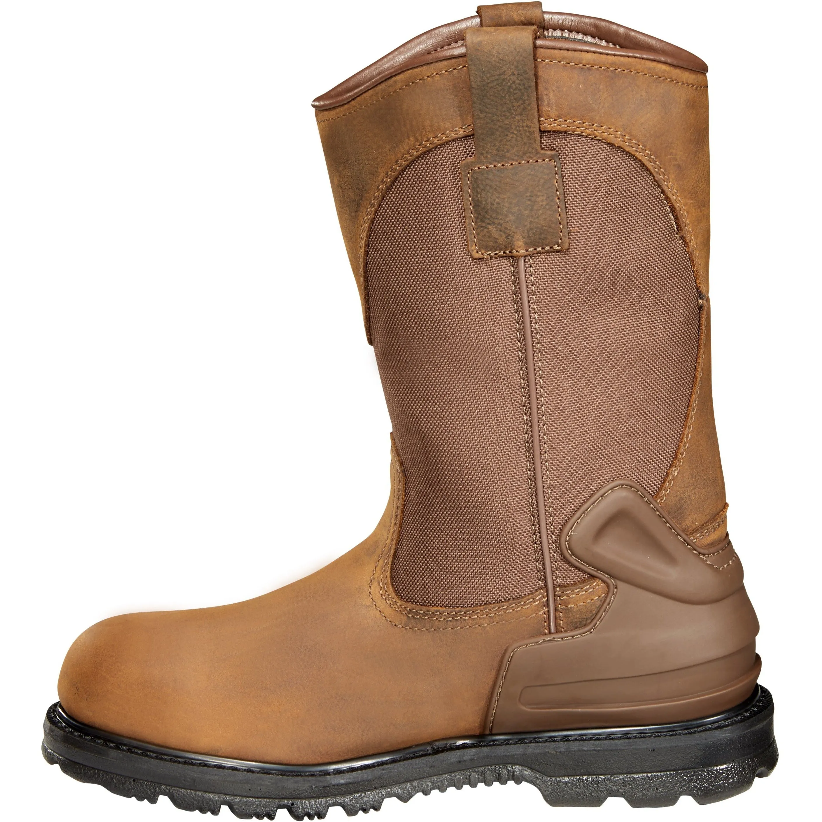 Carhartt Men's 11" Soft Toe WP Wellington Work Boot - Brown - CMP1100