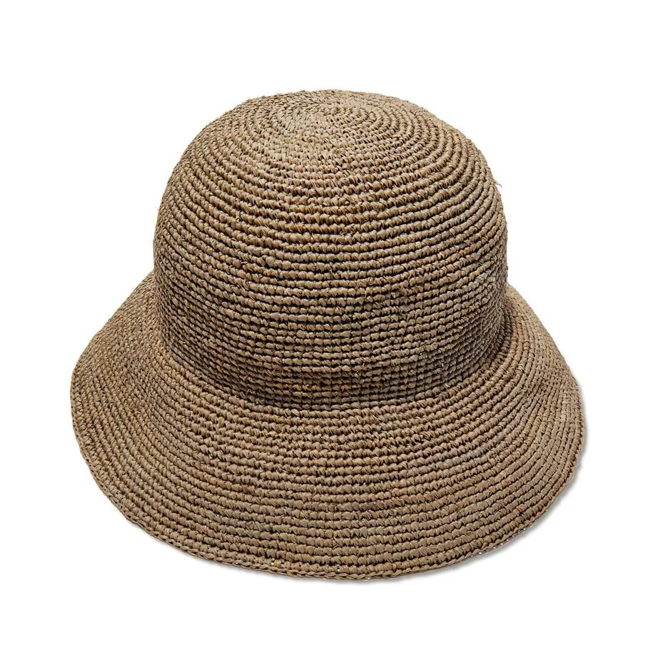 CEDAR RAFFIA BUCKET HAT