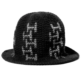 CHAIN LINK KNIT HAT (Black)