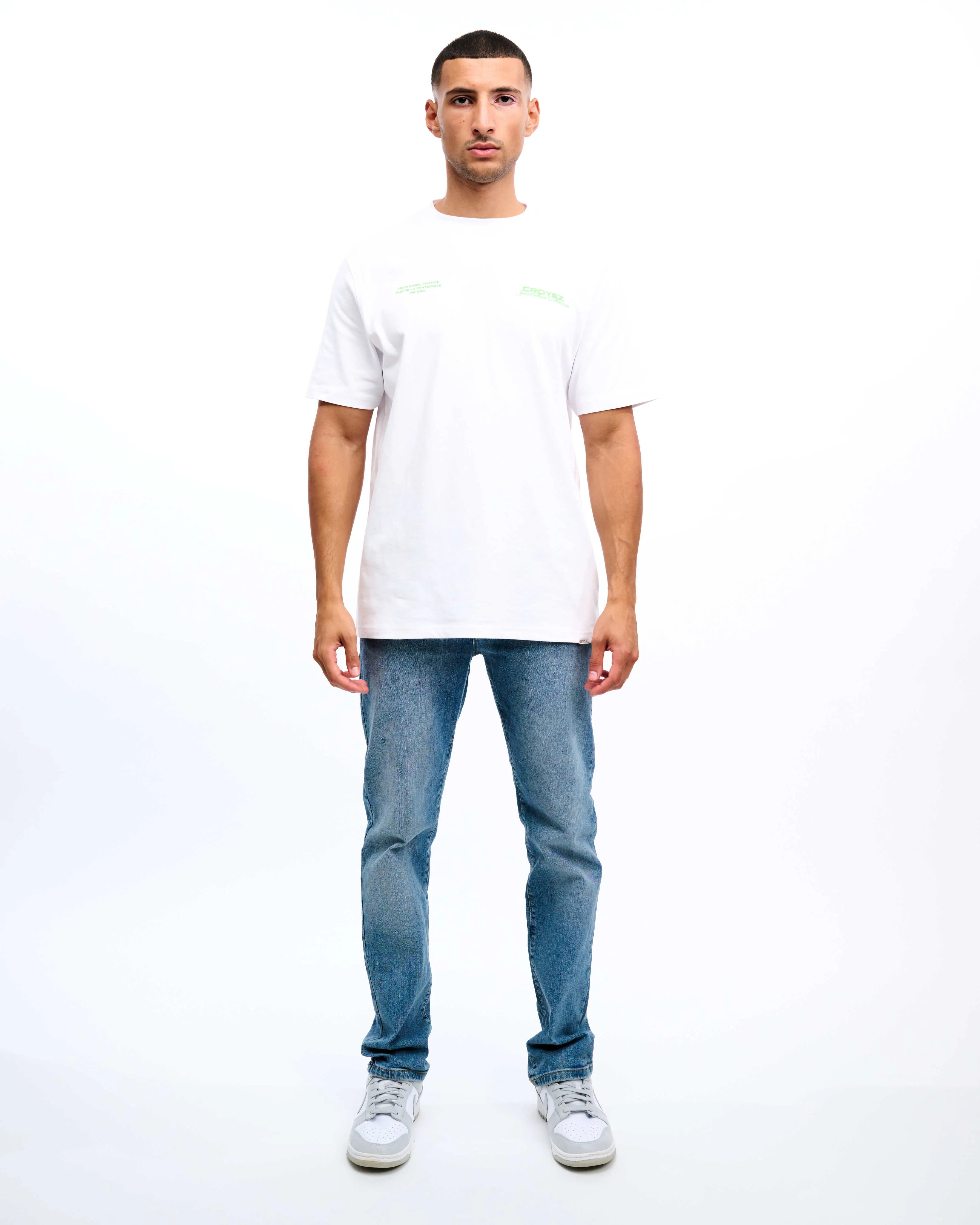 CROYEZ COLLECTION T-SHIRT - WHITE/GREEN