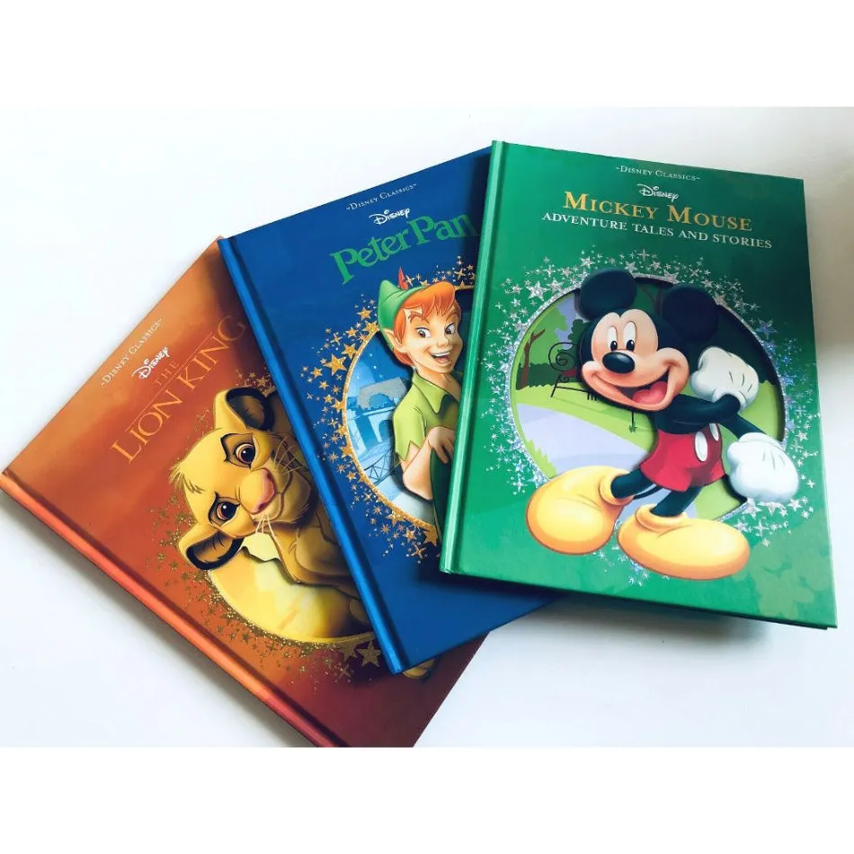 Disney Classic Box Set - 3 Movie Storybooks - The Lion King, Peter Pan, and Mickey Mouse