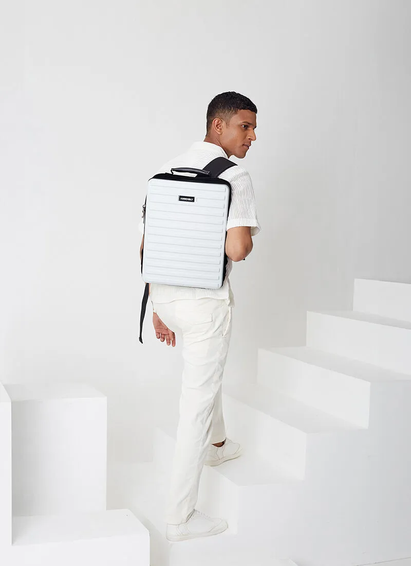 Edge | White | Hardshell Laptop Backpack