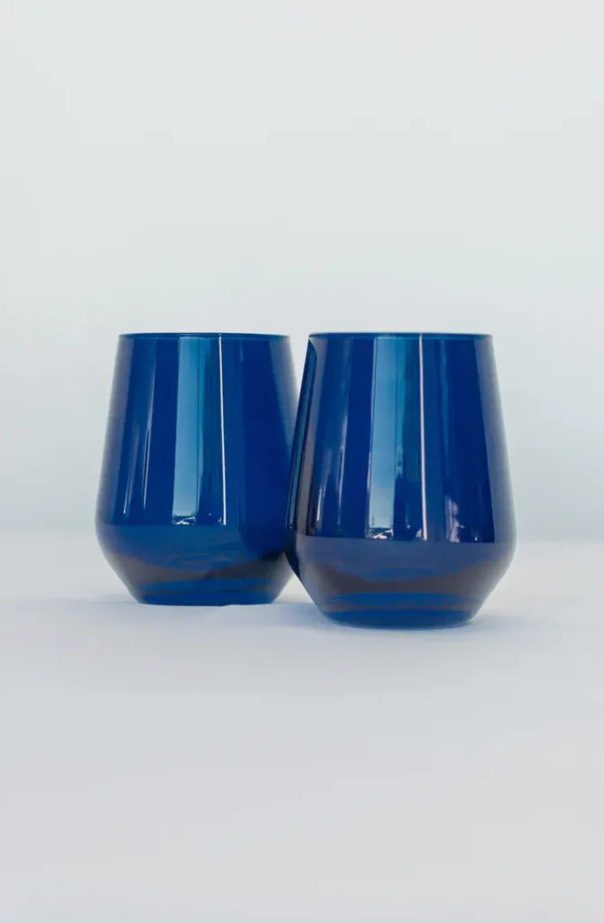 Estelle Colored Glass Stemless Set/2