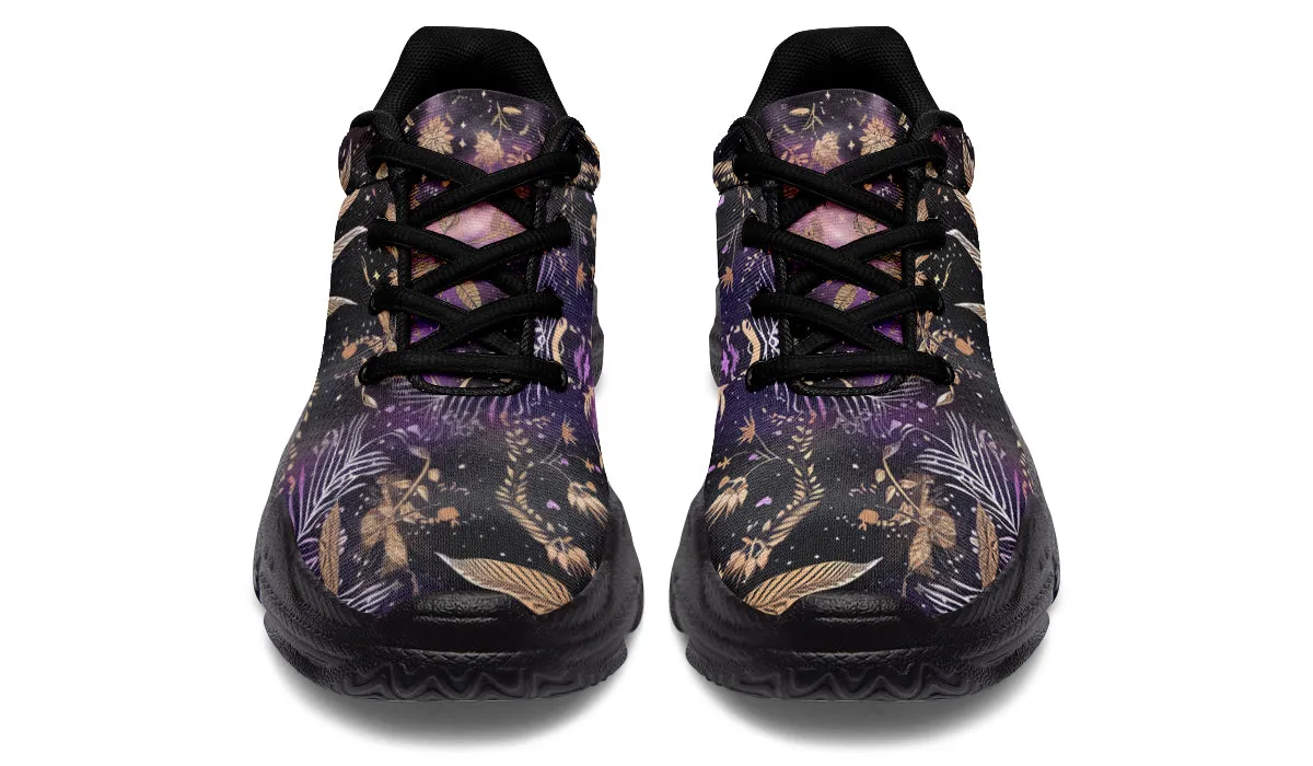 Galactic Bloom Chunky Sneakers - Light Breathable and Comfortable Sports Shoes with Platform Soles