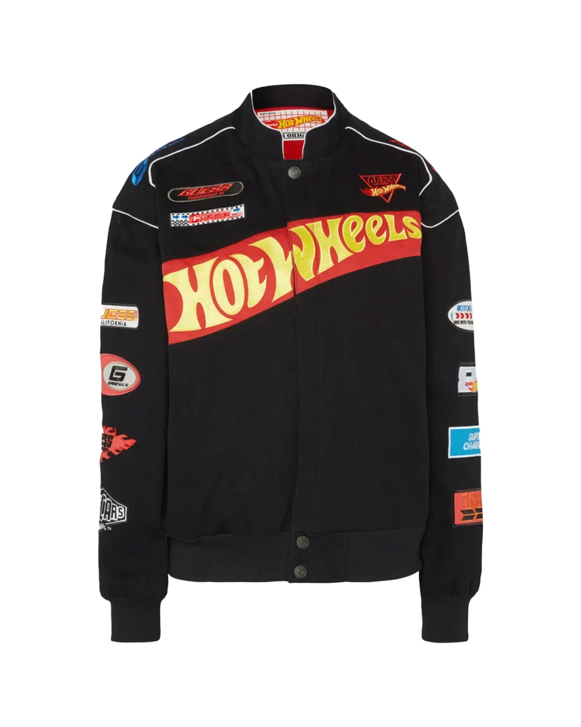 Giacca Uomo Guess Originals Hot Wheels Racing Jacket Nero