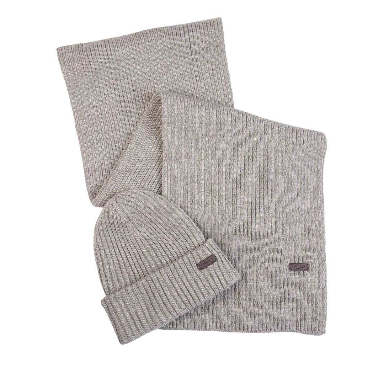 Gift Set Uomo Barbour Cappello Sciarpa Crimdon Grigio