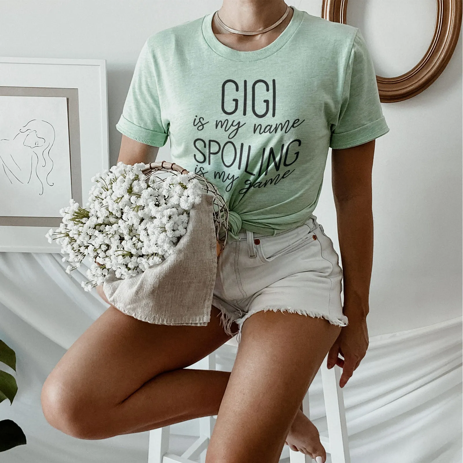 Gigi Is My Name Spoiling Is My Game Tee