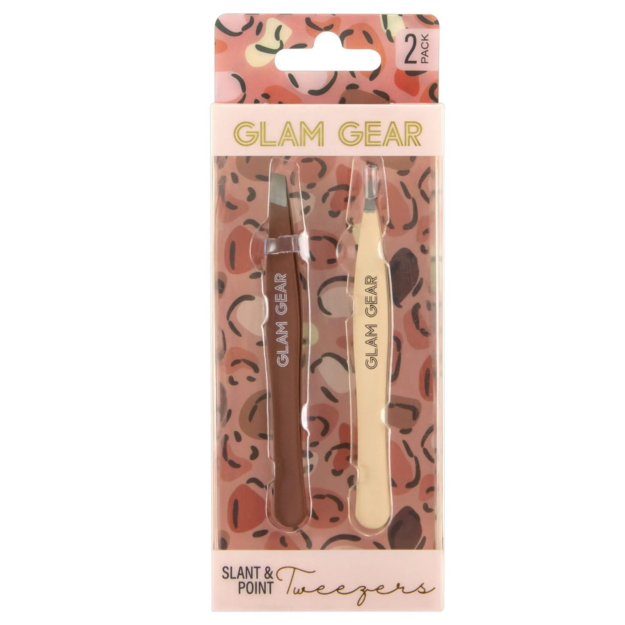 GLAMGEAR Slant And Point Set de Pinzas Crema Con Café