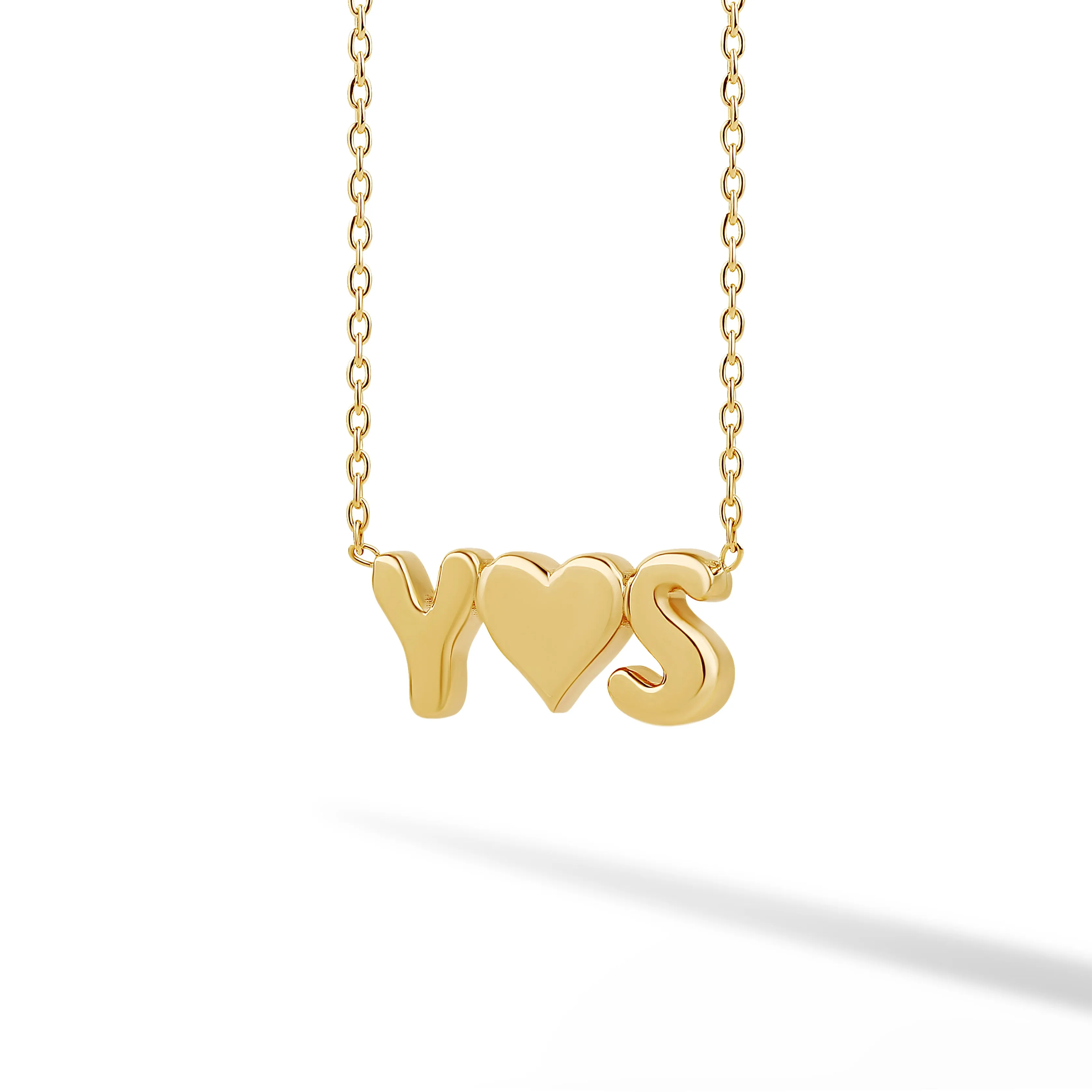 Helium Couples Initials Necklace