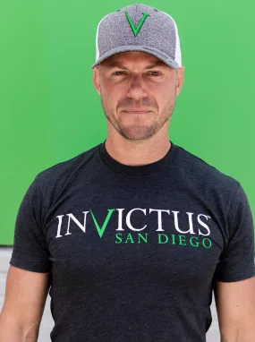 Invictus Flexfit Hat - Charcoal Grey Front/White Back