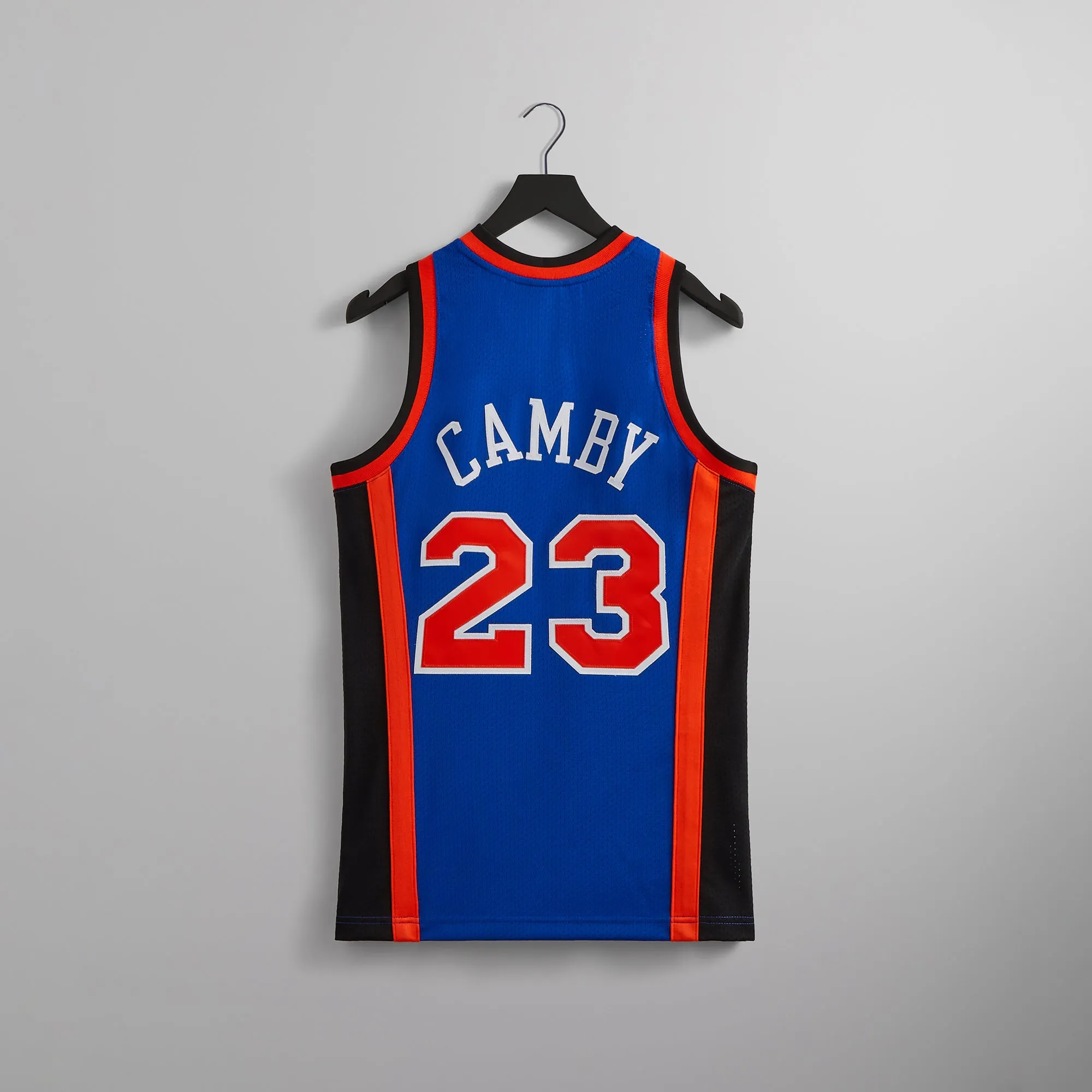 Kith and Mitchell & Ness for the New York Knicks Marcus Camby Jersey - Knicks Blue / Knicks Orange