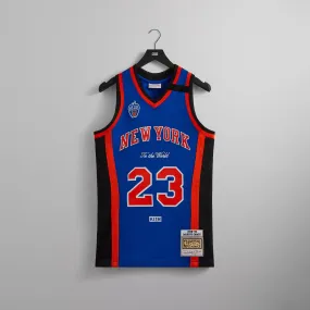 Kith and Mitchell & Ness for the New York Knicks Marcus Camby Jersey - Knicks Blue / Knicks Orange