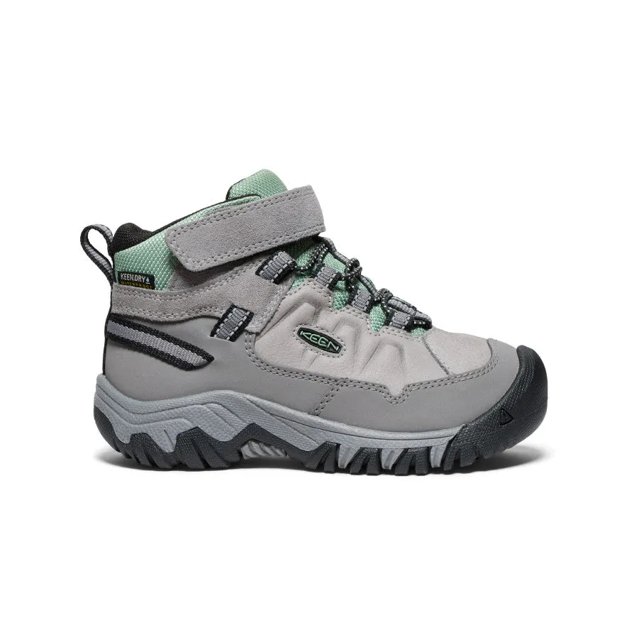 Little Kids' Targhee IV Waterproof Hiking Boot  |  Alloy/Granite Green