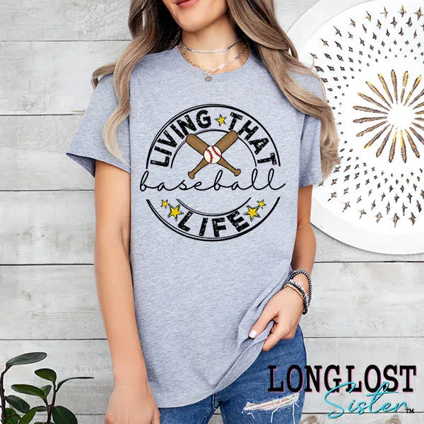 Living That Baseball Life Short Sleeve T-shirt