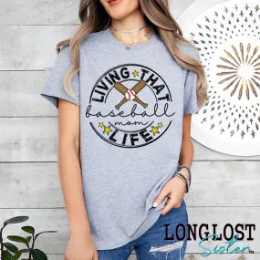 Living That Baseball Life Short Sleeve T-shirt