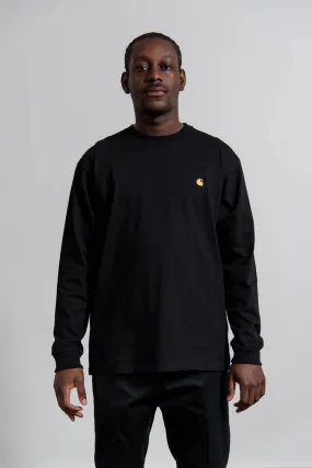 Long Sleeve Chase Tee Black/Gold