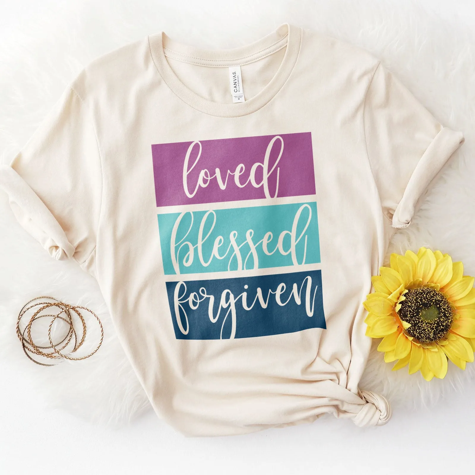 Loved Blessed Forgiven Tee