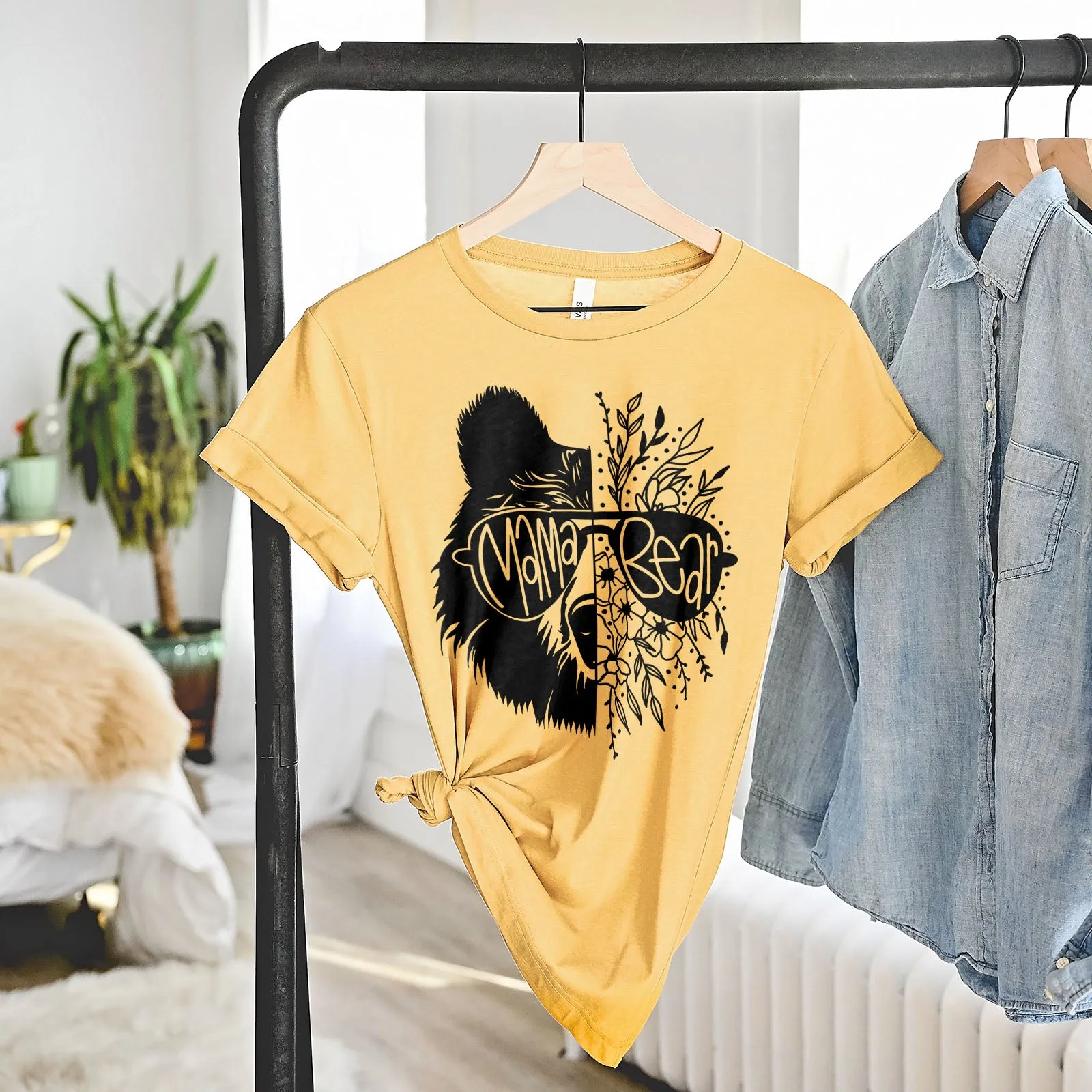 Mama Bear and Flowers Tee