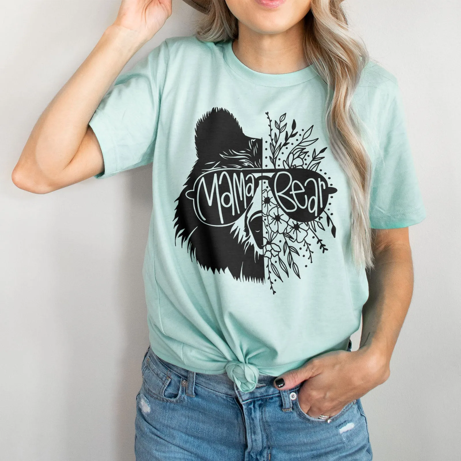 Mama Bear and Flowers Tee