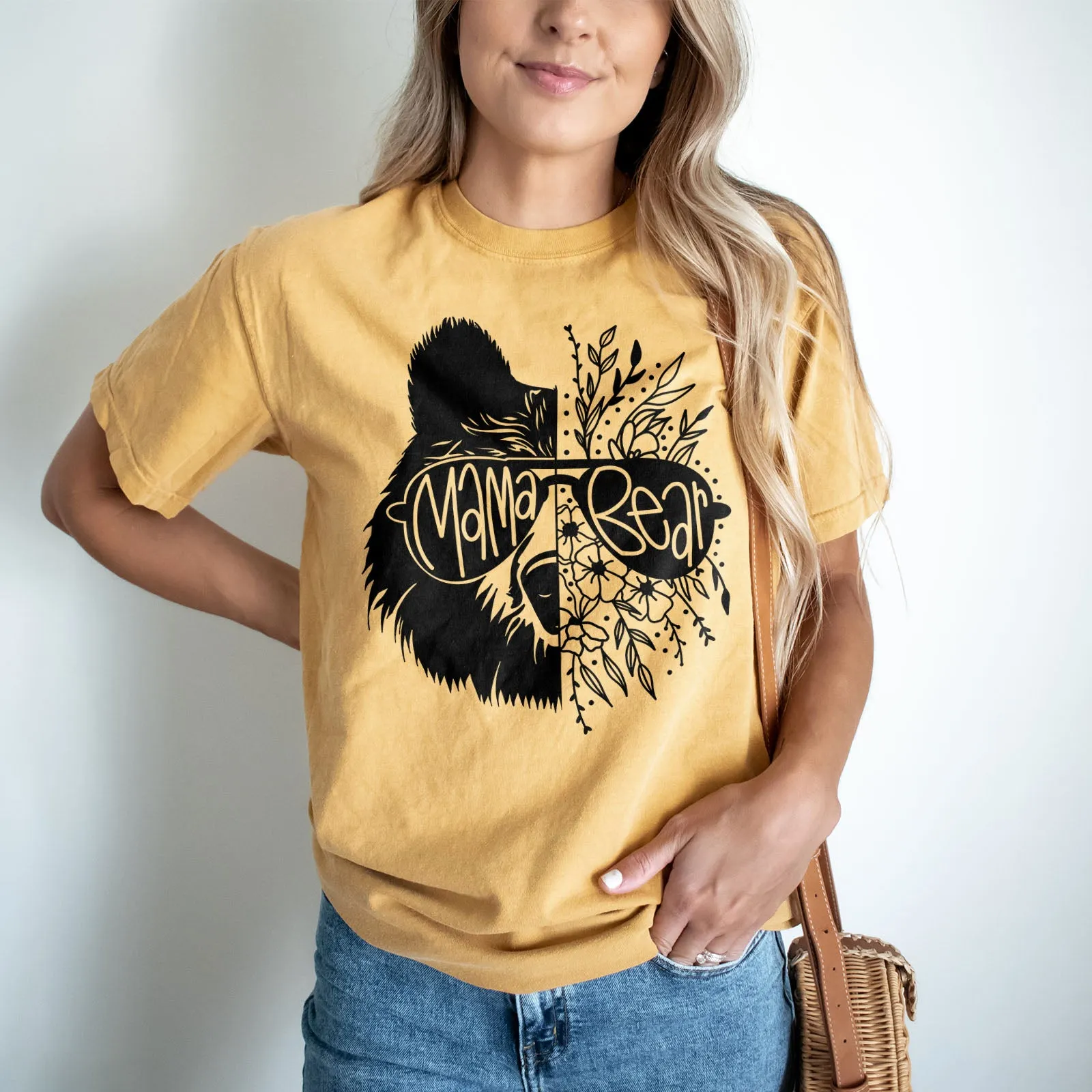 Mama Bear and Flowers Tee