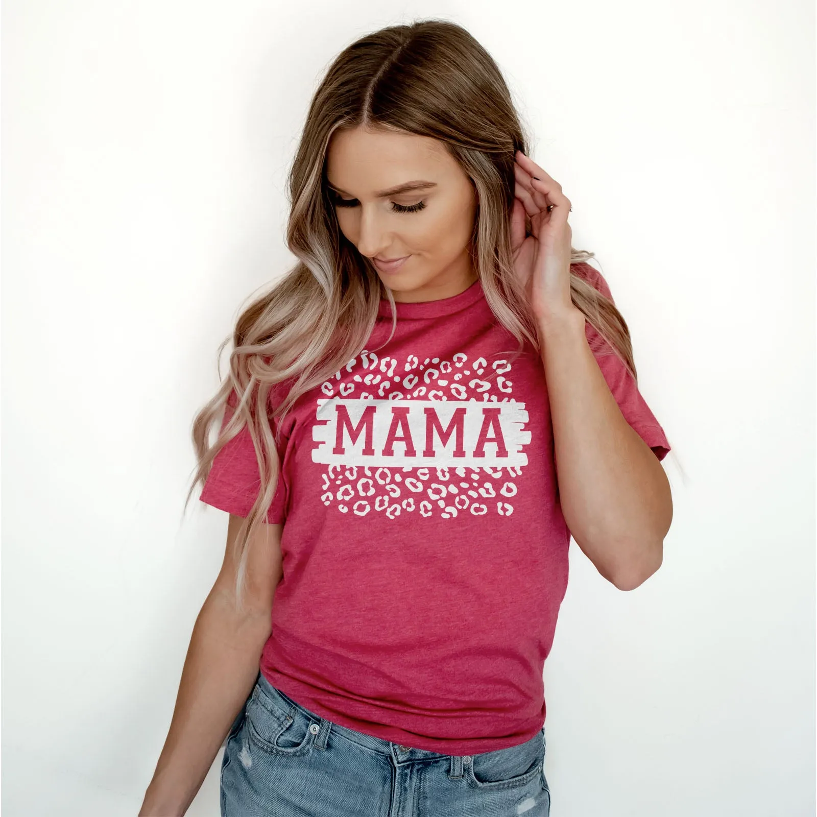 Mama Leopard Block Tee