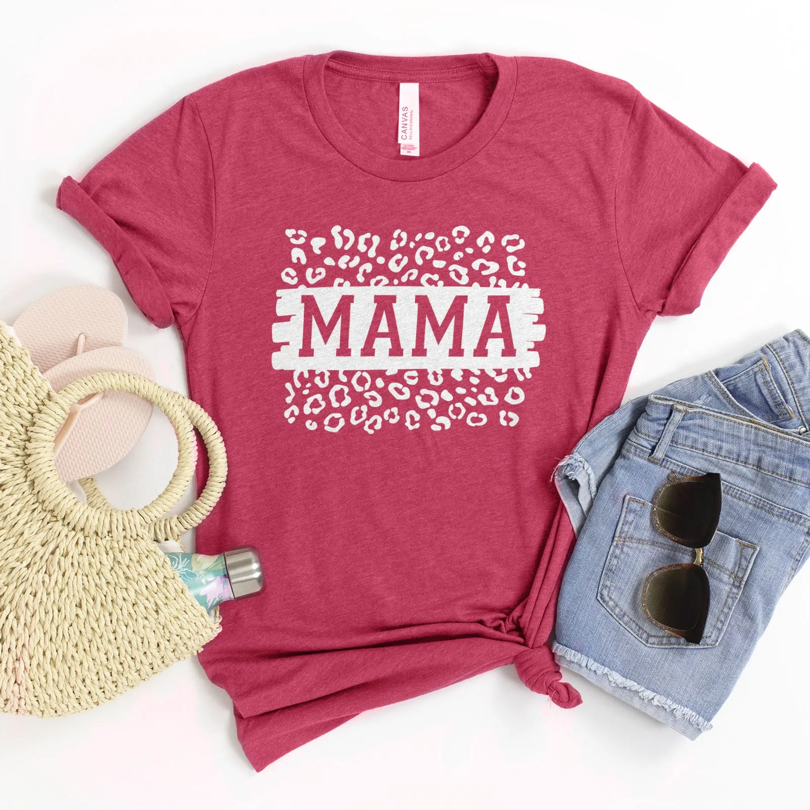 Mama Leopard Block Tee