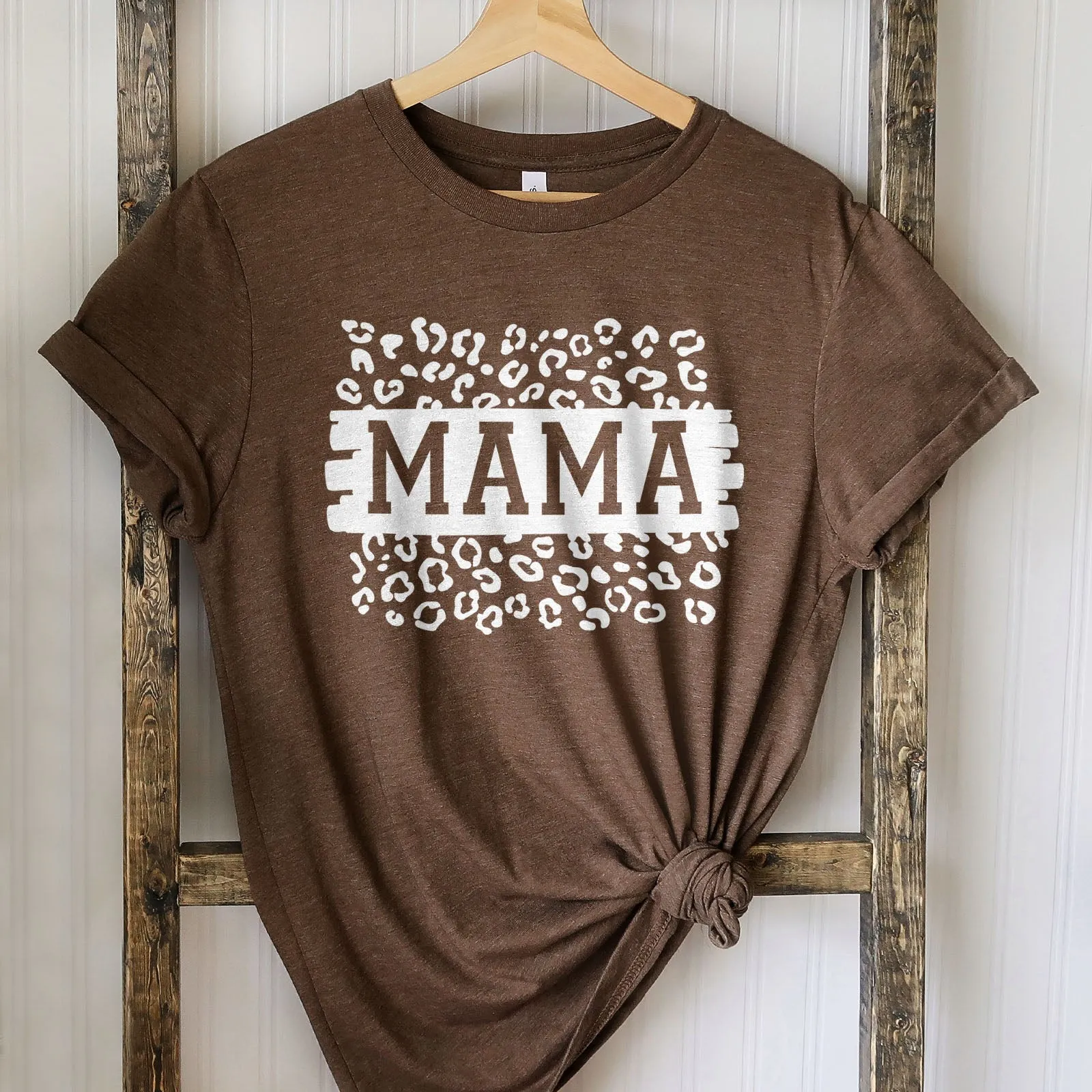 Mama Leopard Block Tee