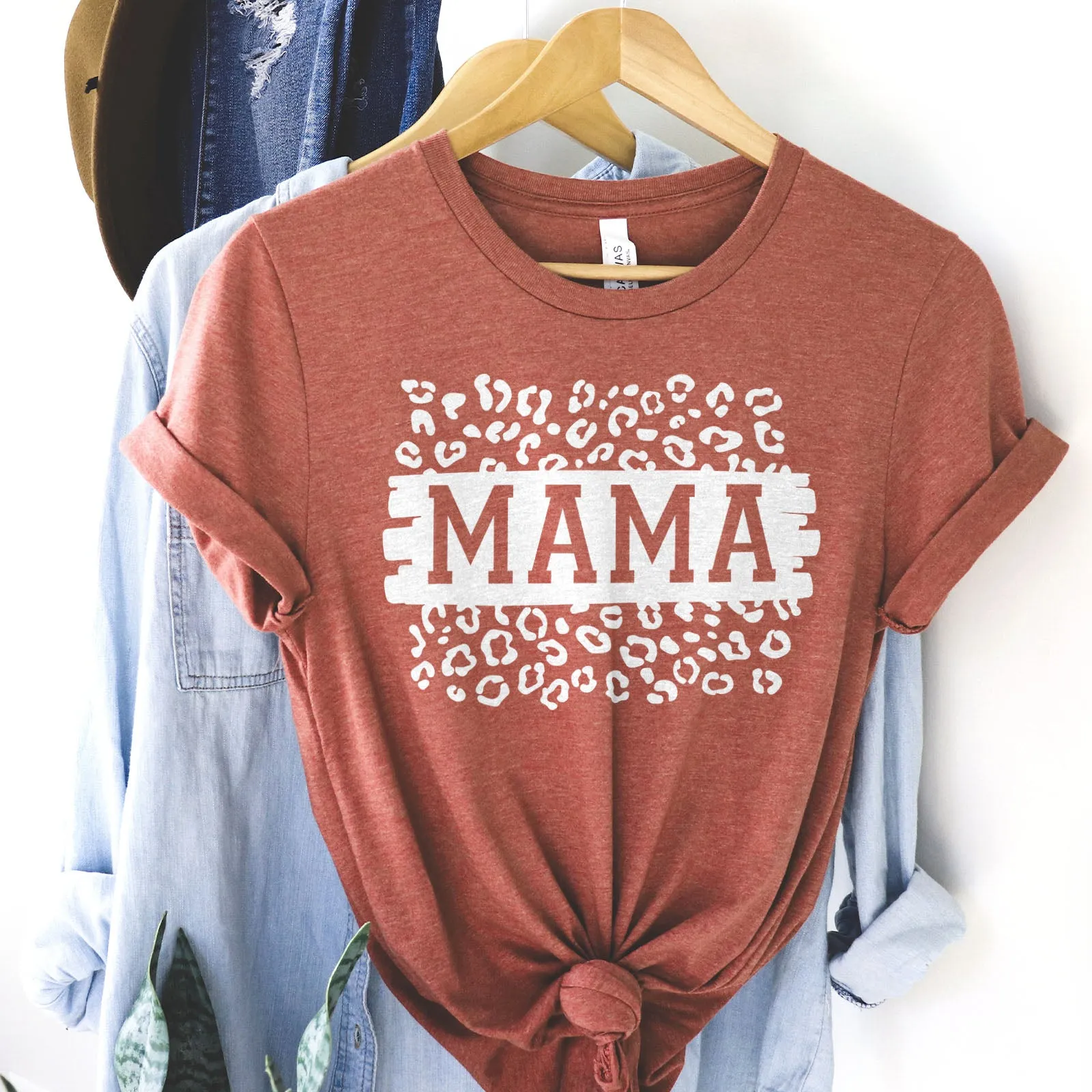 Mama Leopard Block Tee