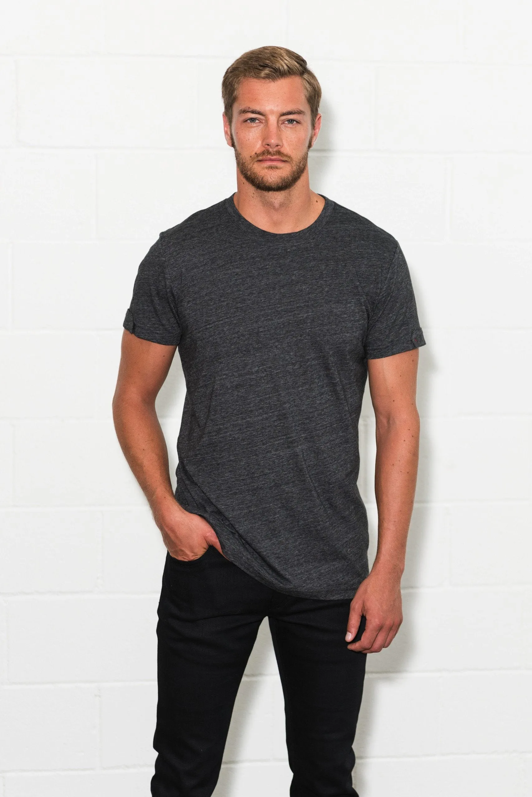 Men's Tri-Blend Tab Sleeve Tee