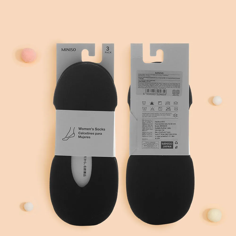 MINISO Women's Comfortable Low Cut Socks 3 Pairs