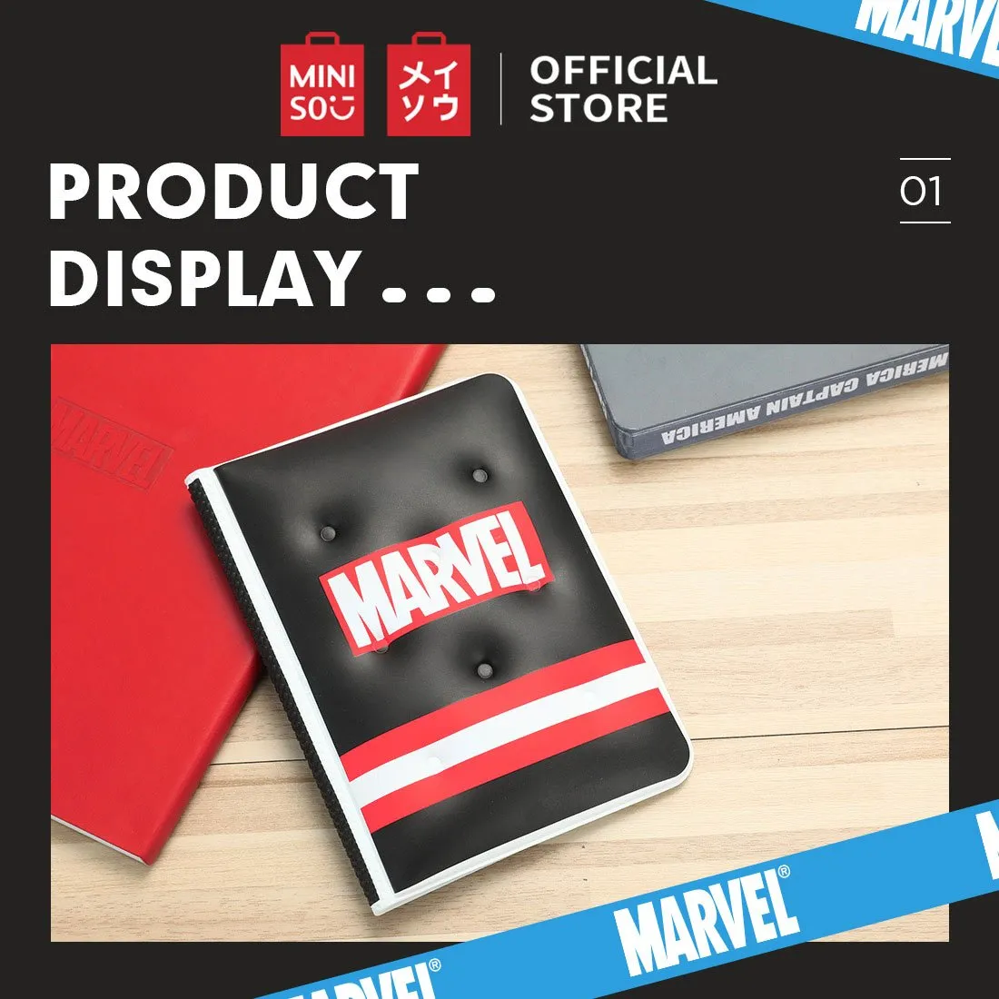 MINISO x Marvel - Simple Passport Holder Travel Wallet Cover