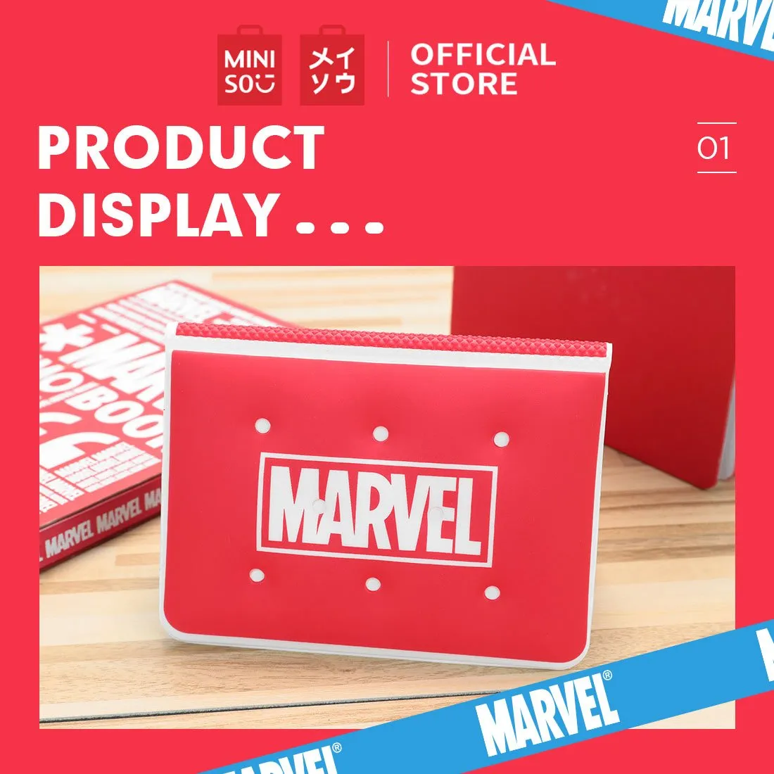 MINISO x Marvel - Simple Passport Holder Travel Wallet Cover