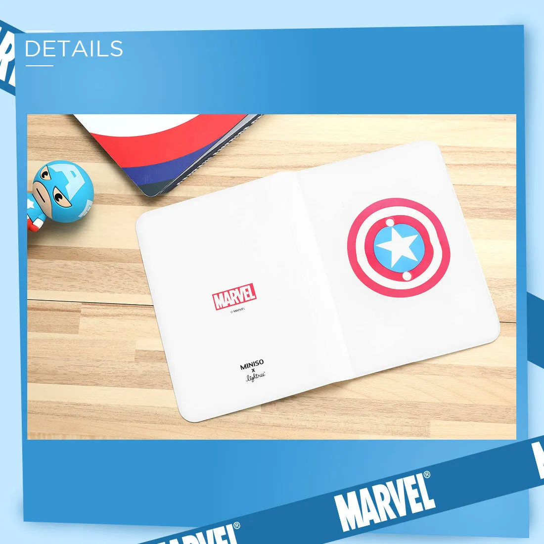 MINISO x Marvel - Simple Passport Holder Travel Wallet Cover